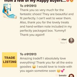 ❤️💕Love Notes from Happy Buyers...💕❤️